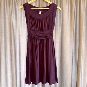 Modcloth x Gilli Dark Purple Violet Sleeveless Jersey Knit Dress Size Small
